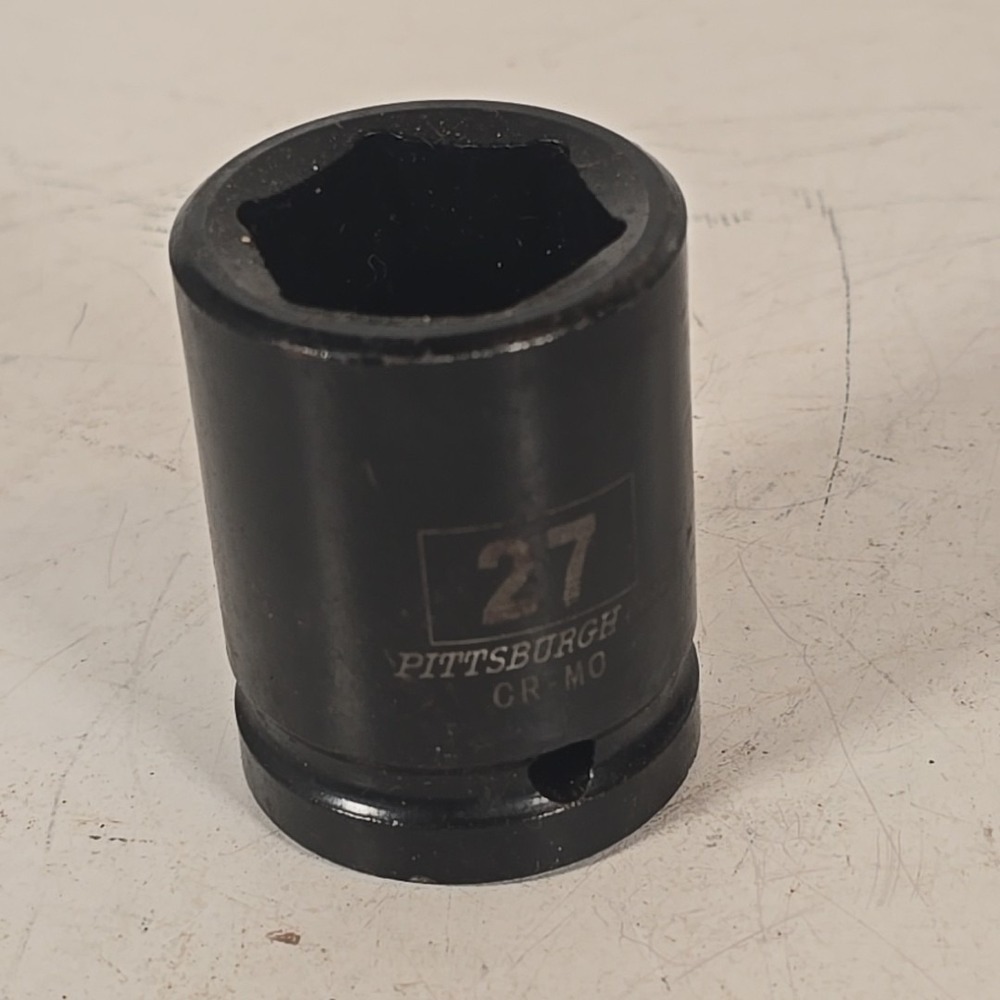 Pittsburgh Pro CR-MO Impact Socket 27mm 6 Point 3/4" Drive